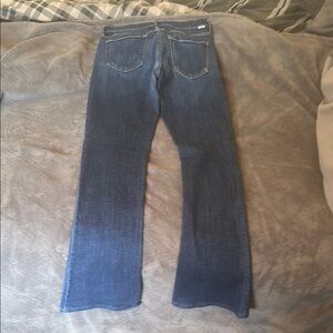 MOTHER Blue Flare Wide Leg Jeans